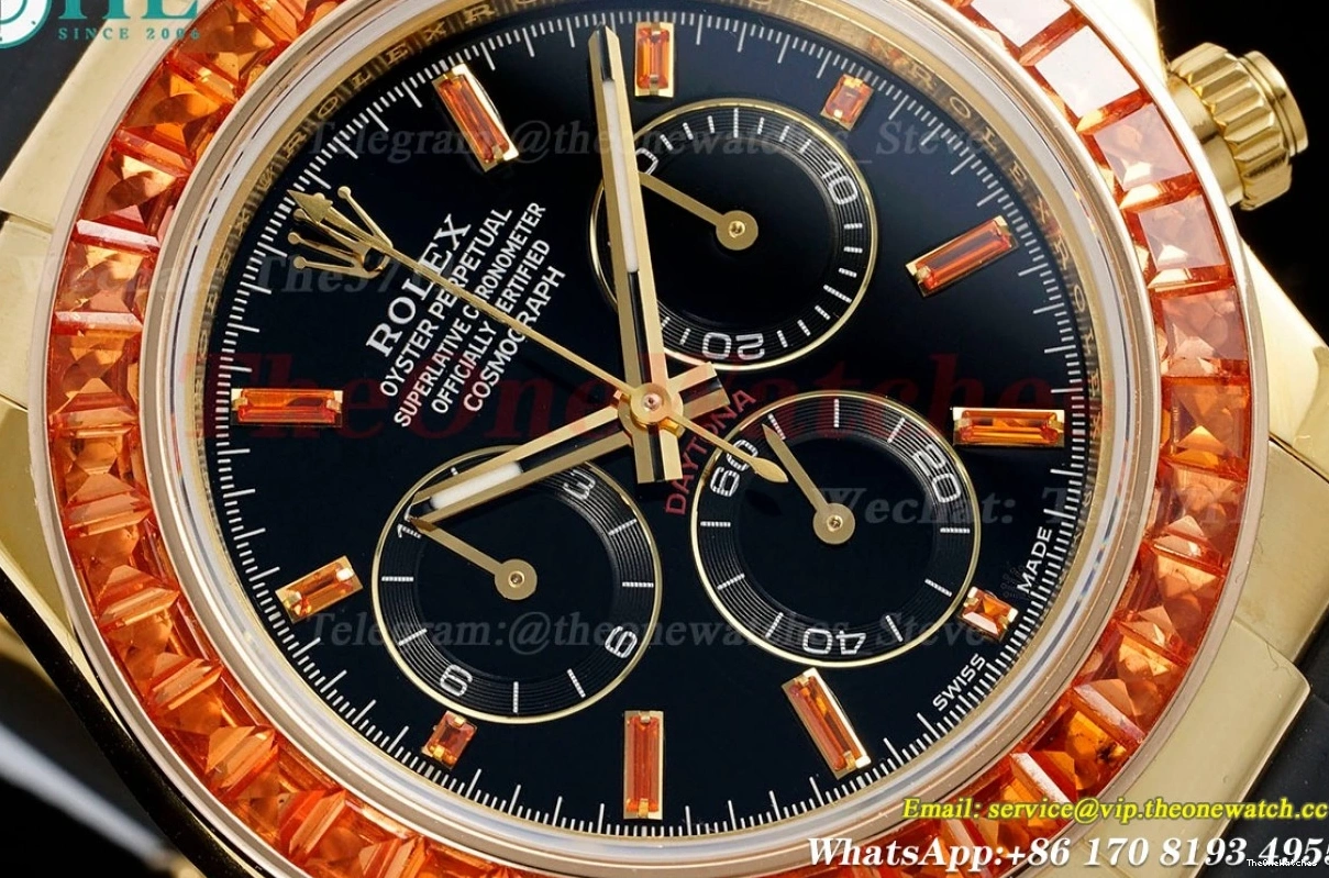 N6F Daytona 40mm Black 116518 Dia DD4130 RU Gem YG 0218